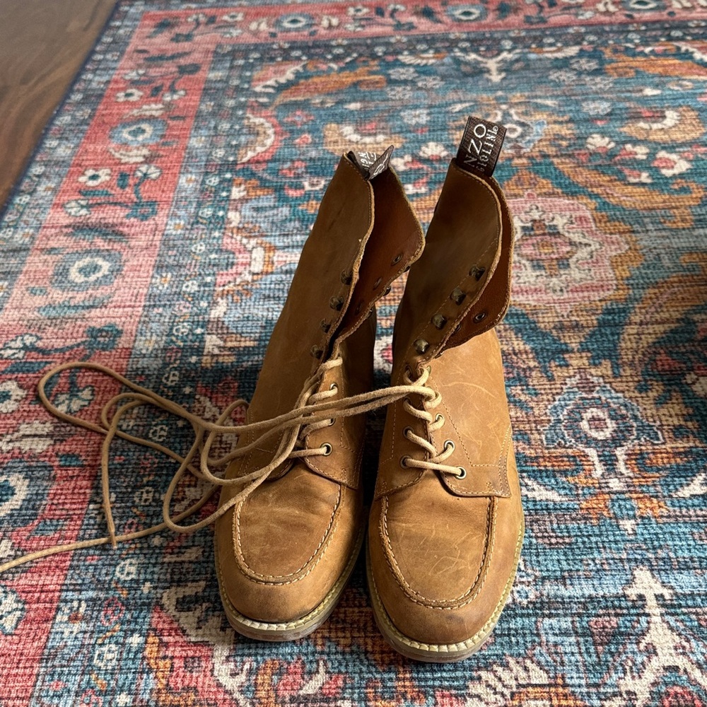 Vintage Enzo Angiolini Tan Heeled Boots